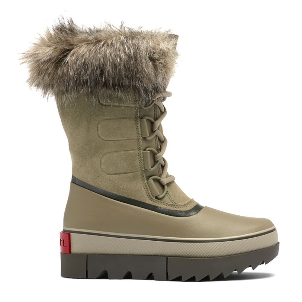 SOREL JOAN OF ARCTIC GREEN FUR WINTER BOOTS NWT SIZE 10 - Picture 1 of 10
